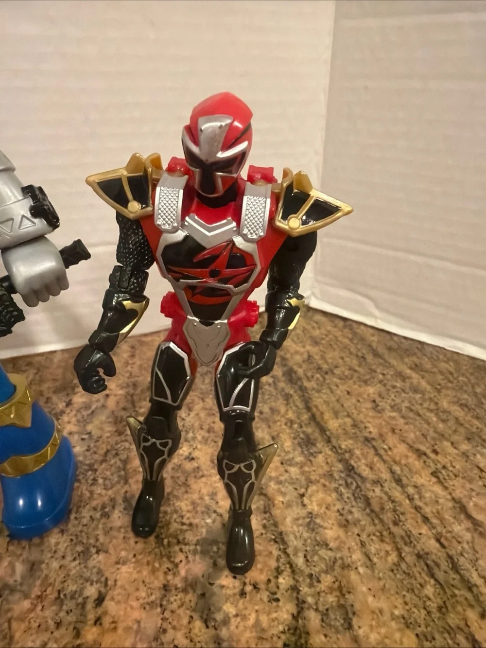 Power Rangers Battle Attackers Dino Fury Red Blue & Super Ninja Master Lot Of 3